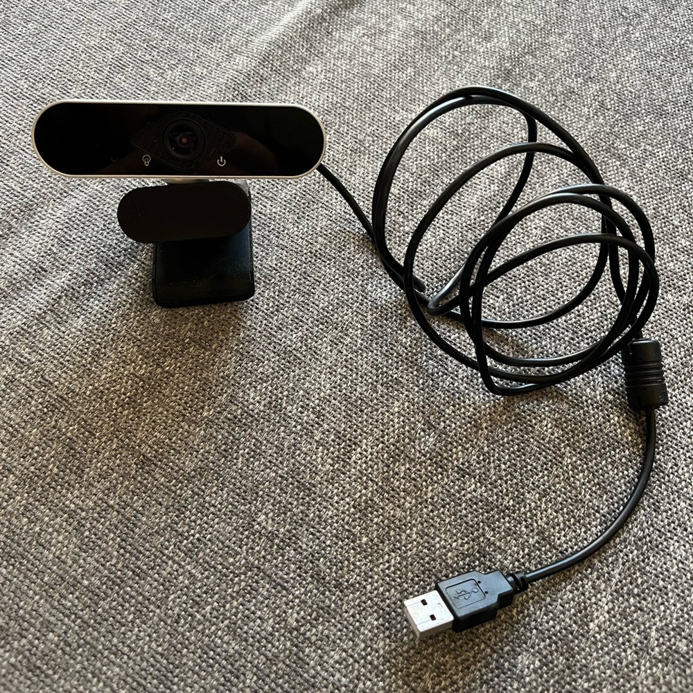 Black and Silver Webcam for Computer